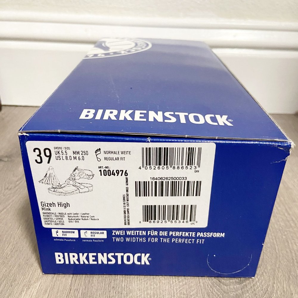 Birkenstock Womens Size 8 Empty Shoe Box Only